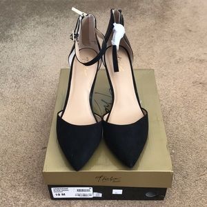 Thalia Sodi Vanessa Black Snake Heel Size 10
